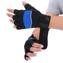Load image into Gallery viewer, Men Women PU Fitness Gloves Half Finger Weight Lifting Gloves